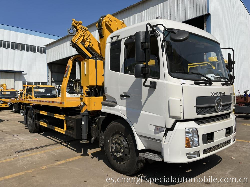 Dongfeng 10 Tons Wrecker Truck With Crane 5 Jpg